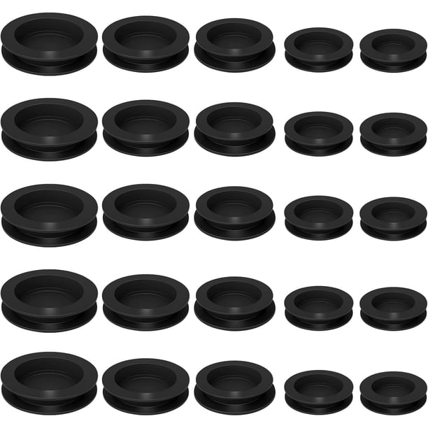Tapones de plástico redondos para agujeros, tapones de hardware para tubos de metal, protección de pisos, tapones de primera calidad, fácil instalación sin herramientas, tapones duraderos y