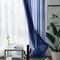 thumbnail image 4 of Cortinas transparentes para sala de estar bolsillo para barra paneles de cortina para ventana dormitorio cortinas de gasa semitransparentes oscuras, 4 of 7