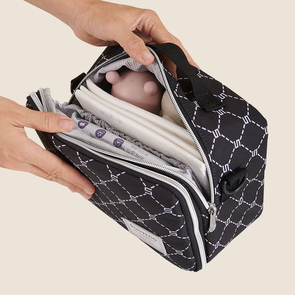 Sunveno Diaper Bag with Water-Resistant, Portable Changing Pad, 1 Count