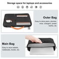 thumbnail image 2 of Laptop Bag All Round Laptop Sleeve, Four-layer Protection Design Waterproof function, Multifunctional Storage Space, Compatible with MacBook Air/Pro, For 13/14/15 inch Notebook, Surface laptop, Dell, 2 of 7