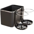 thumbnail image 1 of AMERTEER Car Armrest Storage Box Water Cup Holder Multifunctional Vehicle Mounted Box with 2 Foldable Cup Holders for Console for Water Cup Paper Towels Cellphones, 1 of 8