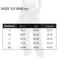 thumbnail image 3 of Delconic Women’s Striped High Waist Loose Fit Casual Pants with Elastic Waistband and Drawstring Relaxed Straight Leg Trousers Black L, 3 of 4