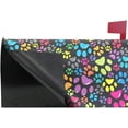 thumbnail image 4 of WOOR Colorful Animal Dogs or Cats Paws Magnetic Mailbox Cover Oversized for Garden Yard Outdoor Decorations-20.8" x 25.5", 4 of 5