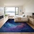 thumbnail image 3 of ODIKA 9'x12' Washable Area Rug Non-Slip, Chair-Friendly Large Galaxy Nebula Swirling Cosmic Meteorite Motif Planetary for Dining Room, Basement, Office, 3 of 7