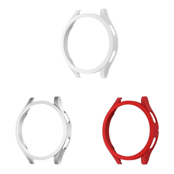 Fulsaxad (1Pack/3Pack) Hard PC Watch Cover for Samsung Galaxy watch Case 4 40mm 44mm Women Men Shockproof Full Shell Protector Protective Cover Bumper Accessories for Galaxy Watch 4 Classic 46mm 42mm