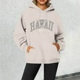 thumbnail image 4 of Hawaii Hoodies for Women Fall Winter Long Sleeve Graphic Hooded Sweatshirt with Pockets Streetwear Pullover Tops, 4 of 5