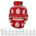 thumbnail image 2 of Christmas Snowflake Deer Men's Women Vintage 3D Hooded Sweatshirt - All-Season Loose Fit Streetwear, 2 of 6
