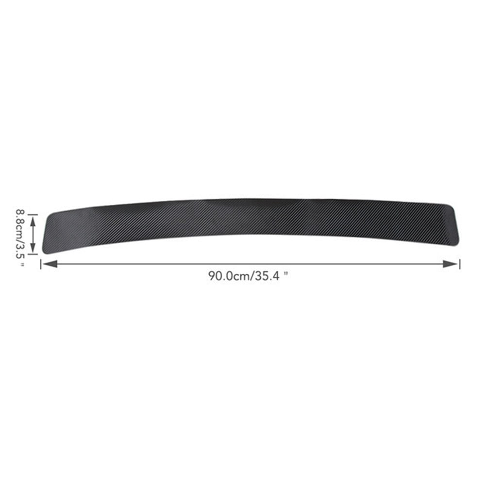 Protecteur De Pare-chocs Arrière Voiture – Autocollant PVC Noir, 1,5 M X 5 Cm, Compatible Avec La Plupart Des Modèles - 5
