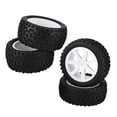 thumbnail image 2 of 12Mm Hex Rc Wheels 14Mm On Road Rc Tires Rubber 4Pcs 1 10 Rc Truck Rubber Tire Wheel Tyre For Zd Racing Buggy Crawler Car White, 2 of 7