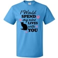 thumbnail image 3 of Inktastic I Would Spend My Nine Lives with You with Cat and Pawprints T-Shirt, 3 of 5