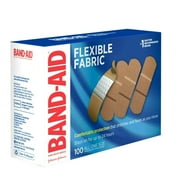 Band-Aid Adhesive Bandages, Flexible Fabric, All One Size 1 X 3 , 100 Count Pack of 2