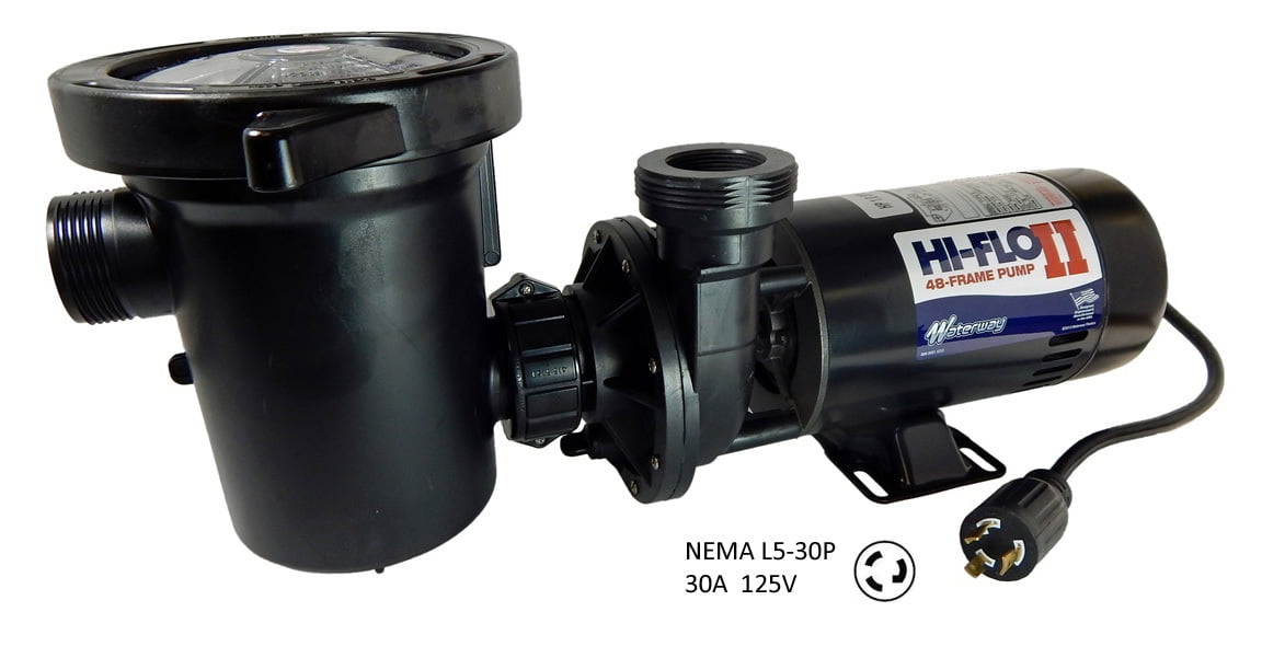 2 hp 2-Speed 3450/1725 RPM, with Twist-Lock Plug 115V Above Ground Pool