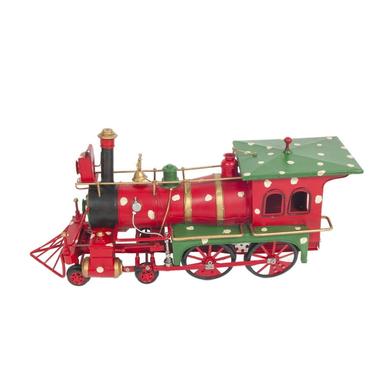 Handmade Tin Christmas Train Model Handmade Tin Christmas Train Model