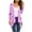 Purple, variant on LOVZFMLL Cardigan for Women's Gradient Printed Long Sleeved Irregular Hem Pleated CardiganCardigan