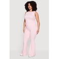 thumbnail image 2 of Women's Plus Size Stretchy High Waisted Flare Leg Pants, 2 of 4