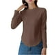 thumbnail image 4 of Ropa interior térmica para mujer, camiseta interior de cuello redondo de color liso, ropa interior térmica de terciopelo, pijama de poliéster para mujer, 4 of 4