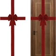 thumbnail image 2 of Checkered Butterfly Knot Ornament Colorful Ribbon Bowknot Decoration for Door Window and Cabinets Stylish Embellishments, 2 of 7