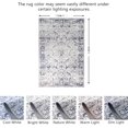thumbnail image 2 of JV Home Area Rug Oushak Blue 4'x6' Washable Carpet Anti Slip, 2 of 6