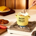 thumbnail image 5 of VAETTLO 46 oz Bacon Grease Keeper with Strainer & Spatula, Farmhouse Style Kitchen Grease Container, Dishwasher Safe, Yellow, 5 of 12