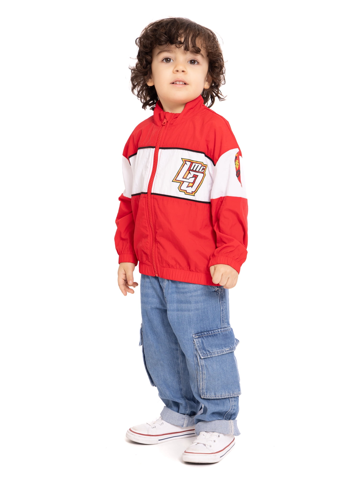 Pixar Cars Toddler Full Zip Jacket with Long Sleeves, Sizes 12M-5T