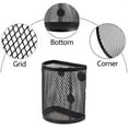 thumbnail image 6 of 2 Models Mesh Pen Holder for Desk Casewin Black Wire Mesh Pencil Holder, Mesh Pen Holder Square&Pen Holder Round Shape, Magnetic Pencil Holder, for Refrigerator, Desk Whiteboard, Locker Accessories, 6 of 8