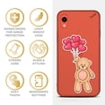 thumbnail image 4 of Case Yard iPhone-XR Case Clear Soft & Flexible TPU Ultra Low Profile Slim Fit Thin Shockproof Transparent Bumper Protective Cover Drop Protective Cell Phone Cases (Balloons and Teddy), 4 of 8