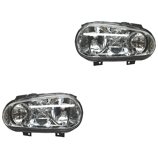 Par de Faros TYC Golf 2000 A 2007 Volkswagen Con faro niebla