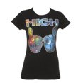 thumbnail image 1 of Camiseta de manga alta Galaxy High Hands Womens - Grande Humor Tees Camiseta de manga corta, 1 of 1