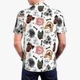 thumbnail image 3 of Balery Hip Hop Dog Printed Men’s Short Sleeve Polo Shirt, Midweight Men's Shirt,Golf Polo shirts -4X-Large, 3 of 8