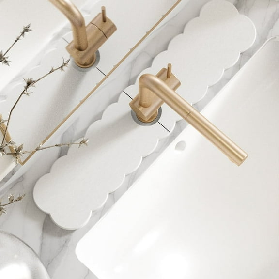 Faucet Mat for Kitchen Sink - Long Diatomite Fast Drying Stone Sink Tray, Super Absorbent, Prevents Moisture Buildup - Faucet Splash Guard for Bathroom Counter