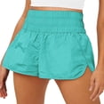 thumbnail image 2 of Tumotour Yoga Shorts For Women Half Shorts Solid Color Casual Pants Elastic High Waist Thin Hot ts Running Workout Gym Shorts, 2 of 7