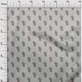 thumbnail image 2 of oneOone Polyester Lycra Light Gray Fabric Leaves & Floral Block Sewing Craft Projects Fabric Prints By Yard 56 Inch Wide, 2 of 4