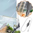 thumbnail image 2 of 3 Sizes Fish Tank Water Exchanger Artifact Fish Manure Siphon Suction Tank T4H5, 2 of 7