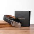 thumbnail image 6 of GAEKEAO Ratchet Belt for Men Genuine Leather 1 3/8" - Micro-Adjust Buckle Trim to Fit Dress Belt Casual to Formal Gift Boxed, 6 of 9