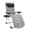 Grey, variant on Zero Gravity Chair, Reclining Camping Lounge Chair for Indoor, Reclining Patio Chairs with Cup Holder Trays and Removable Cushion