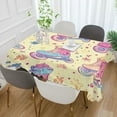 thumbnail image 2 of Yayeee Tablecloths 60" x 90" Rectangle Wrinkle Resistant Party Table Cover, Neon Skates, 2 of 8
