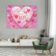 thumbnail image 2 of JEUXUS Happy Valentine's Day Backdrop Banner, Conversation Hearts Valentines Day Background Banner, Large Size Valentines Love Heart Photography Background for Romantic Valentine's Day Party, 2 of 7