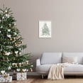 thumbnail image 2 of Nautical Christmas Tree Sea Life Holiday Graphic Art White Framed Art Print Wall Art, 2 of 7