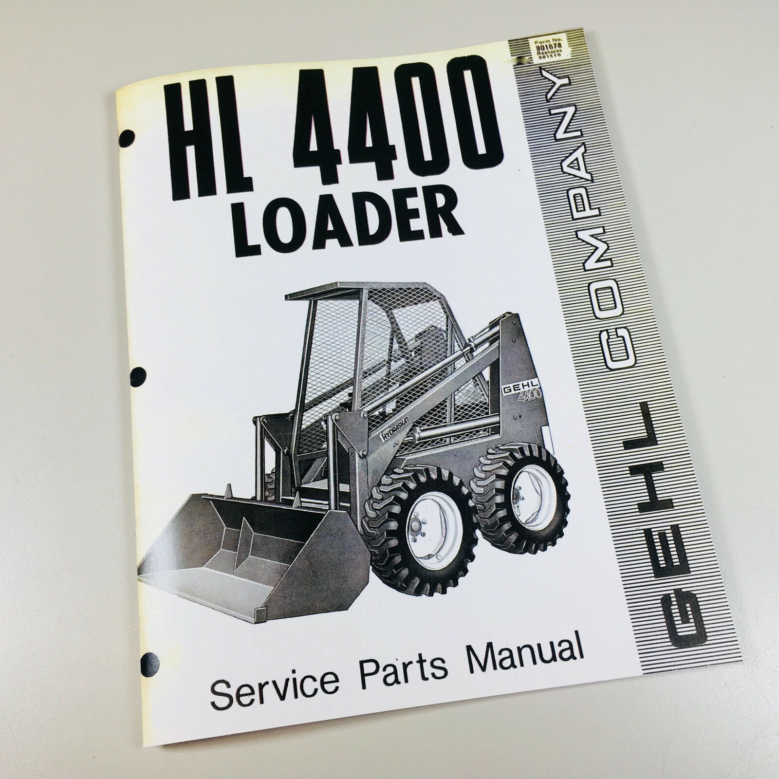 Gehl 4400 Skid Steer Loader Service Parts Manual - Walmart.com