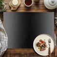 thumbnail image 2 of Placemats Set of 4, Ombre Black Grey Place Mats Gradient Color Tablemats Washable Placemat Table Decoration for Kitchen Table Dinner Party Home Decor Indoor Outdoor 13x19 Inch, 2 of 9