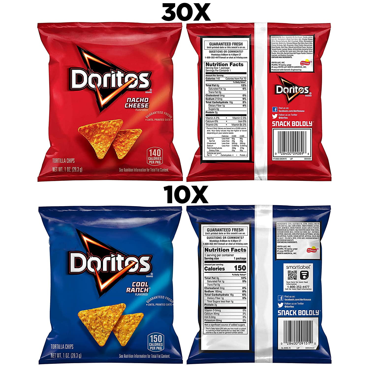 Doritos Favorites Nacho Cheese and Cool Ranch, Ubuy Singapore