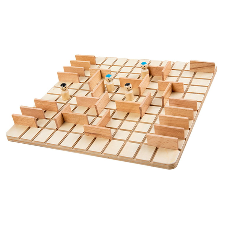 Aousin Wooden Quoridor Board Game Funny Chase And Intercept Two-person  Battle Game Toys