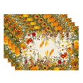 thumbnail image 1 of WANGQI Fall Color Wild Flowers Pumpkin Table Runner Table Decoration for Kitchen Dining Dinner Autumn Home Decor, 1 of 5