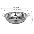 thumbnail image 2 of WORGEOUS Pot caliente con divisor de acero inoxidable Pot caliente Pot caliente Pot caliente Hot Pot de stock Hot Pot de casa, 2 of 8