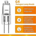 thumbnail image 2 of 20 Pcs G4 Halogen Bulbs,20w 12v Halogen Light Bulbs 2 Pin Clear Lamp Bulb,for Cooker Lighting,signa, 2 of 5