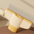 thumbnail image 5 of BESTSKY 2Pcs Cat Brush,Self-Cleaning Design Dog Brush,Efficient Floating Hair and Tangles Removal Gentle Massage Experience Cat Stuff,Green, 5 of 5