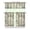 White-391, variant on Travel Inspired Kitchen Curtains Set, Fashion Paris Vacation Tier and Valance with Airplane and Holiday Elements, Rod Pocket Light Filtering Curtains for Journey Themed Decor