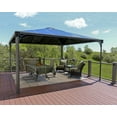 thumbnail image 5 of Palram - Canopia Palermo 4300 14' x 14' Polycarbonate/Aluminum Gazebo - Gray, 5 of 9