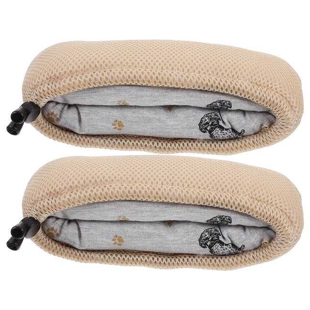 HIAKDOFT 2pcs Crutch Padding Cover Comfortable Padding Cotton Beige for Rehabilitation Assistance