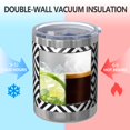 thumbnail image 2 of 12oz Tumblers Black White Square Checkered Pattern Vacuum Insulated Stainless Steel Travel Tumbler Cups Mug with Lid and Straw for Beer,Coffee,Beverages with Cleaning Brush for Cold & Hot Drinks, 2 of 5